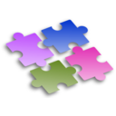 download Jigsaw Puzzle 2 clipart image with 225 hue color