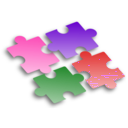 download Jigsaw Puzzle 2 clipart image with 270 hue color