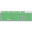 download Keyboard clipart image with 225 hue color