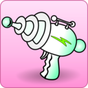 download Minimalistic Ray Gun clipart image with 90 hue color