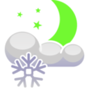 download Meteo Notte Nevosa clipart image with 45 hue color