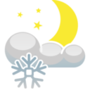 download Meteo Notte Nevosa clipart image with 0 hue color