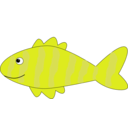 download Cartoon Fish clipart image with 45 hue color