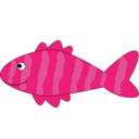 download Cartoon Fish clipart image with 315 hue color