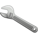download Wrench clipart image with 180 hue color