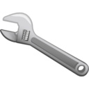 download Wrench clipart image with 315 hue color