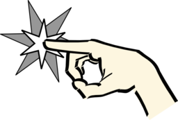 Hand Pointing At Star