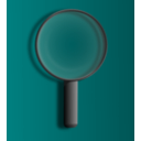 download Magnifying Glass clipart image with 180 hue color