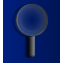 download Magnifying Glass clipart image with 225 hue color