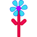 download Flower clipart image with 225 hue color