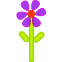 download Flower clipart image with 315 hue color