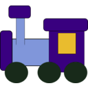 download Kiddy Train clipart image with 45 hue color