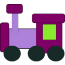 download Kiddy Train clipart image with 90 hue color