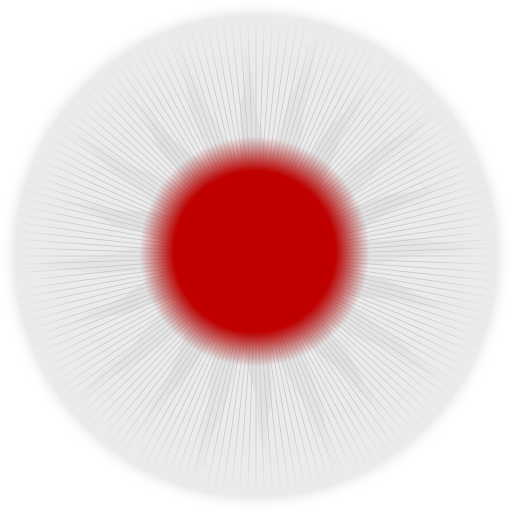 Rounded Japan Flag