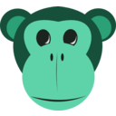 download Monkey Face clipart image with 135 hue color