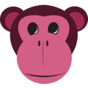 download Monkey Face clipart image with 315 hue color