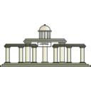 download Town Hall clipart image with 180 hue color