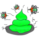 download Flys Shit Feces clipart image with 90 hue color