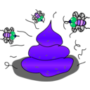 download Flys Shit Feces clipart image with 225 hue color