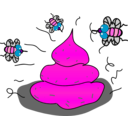 download Flys Shit Feces clipart image with 270 hue color