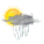 Weather Icon Sun Rain