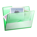 download Simple Folder Photos clipart image with 90 hue color