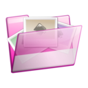 download Simple Folder Photos clipart image with 270 hue color