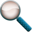 download Magnifying Glass Color clipart image with 180 hue color