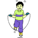 download Jumping Rope clipart image with 45 hue color