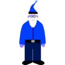 download Santa clipart image with 225 hue color