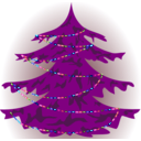 download Christmas Tree clipart image with 180 hue color