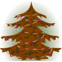 download Christmas Tree clipart image with 270 hue color