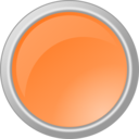 Glossy Light Orange Button
