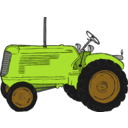 download Tractor clipart image with 45 hue color