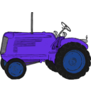 download Tractor clipart image with 225 hue color