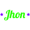 download Jhon Logo clipart image with 270 hue color