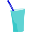 download Thick Shake clipart image with 180 hue color