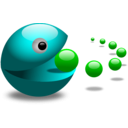 download Pacman clipart image with 180 hue color