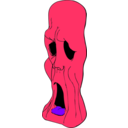 download Ghoul Head clipart image with 270 hue color