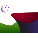 download Lua E As Estrelas clipart image with 225 hue color