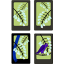 download Hanafuda Fuji April clipart image with 225 hue color