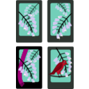 download Hanafuda Fuji April clipart image with 315 hue color