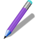 download Short Realistic Pencil clipart image with 180 hue color