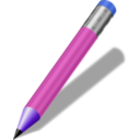 download Short Realistic Pencil clipart image with 225 hue color