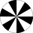 download 12 Segment Circle clipart image with 0 hue color