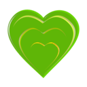 download Heart clipart image with 90 hue color