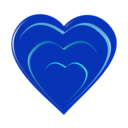 download Heart clipart image with 225 hue color