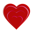 download Heart clipart image with 0 hue color