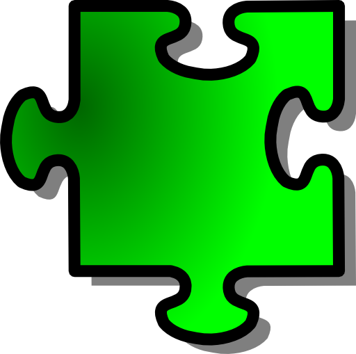 Green Jigsaw Piece 11