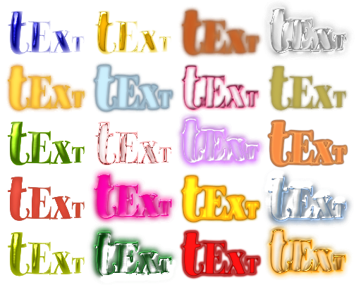 Gloss And Bump For Text